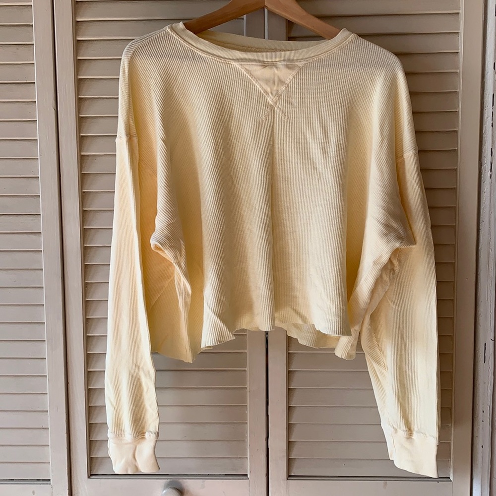 Brandy Melville yellow crop top